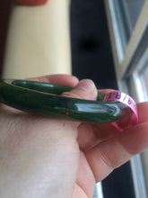 Load image into Gallery viewer, 51.9 mm 100% Natural dark green nephrite Jade (碧玉) bangle KS-16