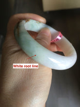 Load image into Gallery viewer, reserved! please don't buy. Thanks. 55.3mm 100% natural Type A green/brown/purple jadeite jade bangle B54
