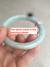 Load image into Gallery viewer, 51.2mm certificated Type A 100% Natural light green/blue/red Jadeite Jade bangle C4804