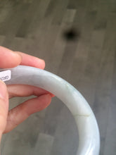 Load image into Gallery viewer, Certificated 58mm type A 100% Natural icy green/white jadeite jade bangle KS-37-3150