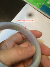 Load image into Gallery viewer, 58mm certified type A 100% Natural green purple yellow jadeite jade bangle A82-2825