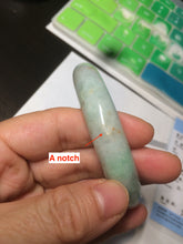 Load image into Gallery viewer, 56.7mm Certified Type A 100% Natural light green/brown Jadeite Jade bangle AC64-0160