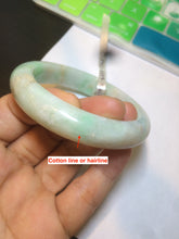 Load image into Gallery viewer, 54.6mm certified 100% natural Type A sunny green/white/brown jadeite jade bangle AH61-3333