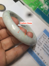 Load image into Gallery viewer, 59.5mm certified Type A 100% Natural green/purple/yellow/gray yellow Jadeite bangle AF65-7538