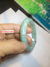 Load image into Gallery viewer, 56.6mm Certified Type A 100% Natural green Jadeite Jade bangle AS25-2481