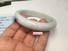 Load image into Gallery viewer, 55.5 mm Certified type A 100% Natural sunny green/white (白底青)/purple Jadeite bangle H160-1843