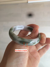 Load image into Gallery viewer, 50mm Certified Type A 100% Natural sunny green purple brown oval shape Jadeite Jade bangle AM12-4987
