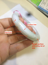 Load image into Gallery viewer, 52mm certified 100% natural green/white/red jadeite jade bangle Y107-9285