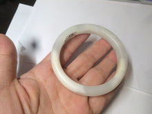 Load image into Gallery viewer, 54.4mm certified 100% Natural white/beige nephrite Jade bangle HE48-7870