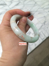 Load image into Gallery viewer, 55.7mm Certified Type A 100% Natural sunny green Jadeite Jade bangle A65-3328