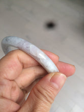 Load image into Gallery viewer, 55.7mm certified 100% natural green/white/purple/yellow(FU LU SHOU) round cut jadeite jade bangle U94-8994