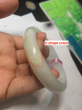 Load image into Gallery viewer, 55.9mm 100% natural Type A green/white/yellow jadeite jade bangle AF74-6211
