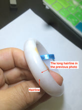 Load image into Gallery viewer, 53.4mm 100% natural certified yellow/white/light purple jadeite jade bangle AS38-5122