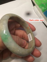 Load image into Gallery viewer, 54.6mm certified 100% natural Type A sunny green/brown/gary jadeite jade bangle AR79-2789