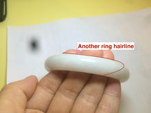 Load image into Gallery viewer, 55.9mm Certified Type A 100% Natural white Jadeite Jade bangle Q11-6212
