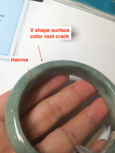 Load image into Gallery viewer, 56.2 mm certificated Type A 100% Natural green/orange Jadeite Jade bangle AC54-6339