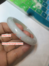 Load image into Gallery viewer, 52.6mm 100% natural certified green/white/yellow jadeite jade bangle W91-1957