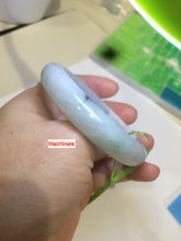 Load image into Gallery viewer, 52.7mm certified Type A 100% Natural green/brown/white Jadeite Jade bangle AE22-3033