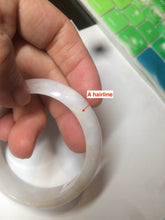 Load image into Gallery viewer, 48mm Type A 100% Natural sunny green/purple/yellow oval Jadeite Jade bangle W82-7916