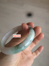 Load image into Gallery viewer, 54.5mm certified Type A 100% Natural green/purple/yellow (FU LU Shou) jadeite jade bangle AB71-9798