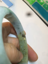 Load image into Gallery viewer, 57.4mm Certified Type A 100% Natural green/brown jadeite jade bangle E59-2113