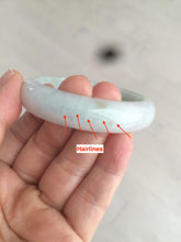 Load image into Gallery viewer, 49.5mm Certified Type A 100% Natural sunny green oval Jadeite Jade bangle AJ6-5095