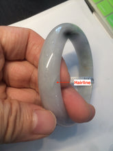 Load image into Gallery viewer, 56.5mm certified 100% natural Type A green purple jadeite jade bangle AM22-2821