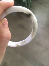 Load image into Gallery viewer, Certified 54.3mm Type A 100% Natural green/brown/purple Jadeite Jade bangle AY41
