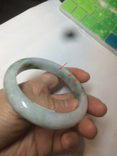Load image into Gallery viewer, 56.7mm certified 100% natural type A light green jadeite jade bangle C59-0457