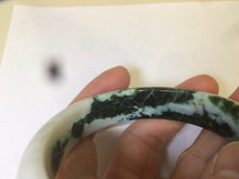 Load image into Gallery viewer, 57.8mm certified type A 100% Natural sunny green/orange/white jadeite jade bangle AE41-9586