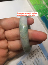 Load image into Gallery viewer, 58.5mm Certified Type A 100% Natural light green/purple jadeite jade bangle U128-9906