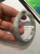 Load image into Gallery viewer, 56.6mm Certified Type A 100% Natural sunny green brown Jadeite Jade bangle AQ11-9156