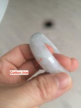 Load image into Gallery viewer, 50.8mm certified type A 100% Natural light green white oval Jadeite Jade bangle AB86-2856