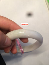 Load image into Gallery viewer, 56.9mm 100% natural Type A light green purple white jadeite jade bangle Y116-9294