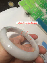 Load image into Gallery viewer, 61mm Certified Type A 100% Natural green/brown/white/purple early spring mountain forest series jadeite Jade bangle AR75-9952