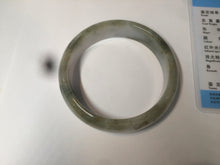 Load image into Gallery viewer, 57.6mm certified type A 100% Natural brown/balck/white jadeite jade bangle C72-4152