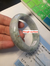 Load image into Gallery viewer, 57.9mm certified Type A 100% Natural green/purple Jadeite Jade bangle D76-3763