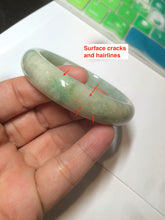 Load image into Gallery viewer, 56mm certified Type A 100% Natural sunny green/yellow Jadeite Jade bangle AR15-2704