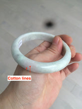 Load image into Gallery viewer, 57.5mm Certified 100% natural Type A light green/yellow/purple jadeite jade bangle N89-7531