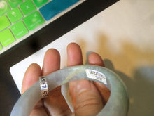 Load image into Gallery viewer, 53.2mm certified type A 100% Natural green/yellow/purple/gray Jadeite Jade bangle G109-3537