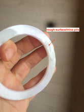 Load image into Gallery viewer, 51.5mm certified Type A 100% Natural sunny green/purple flat style Jadeite jade bangle N109