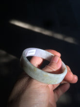 Load image into Gallery viewer, 51.5mm Certified Type A 100% Natural light purple/yellow/brown square Jadeite Jade bangle AC60-8067