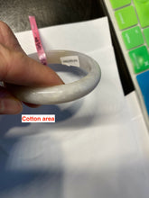 Load image into Gallery viewer, 48mm Certified Type A 100% Natural icy watery light green/yellow/purple oval Jadeite Jade bangle AM28-5091