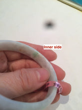 Load image into Gallery viewer, 52mm Certified Type A 100% Natural fresh green oval Jadeite Jade bangle W23-7654