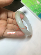 Load image into Gallery viewer, 52.6mm 100% natural certified green/white/yellow jadeite jade bangle W91-1957