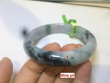 Load image into Gallery viewer, 58.8mm Certified Type A 100% Natural light green/purple jadeite jade bangle Q98-1403