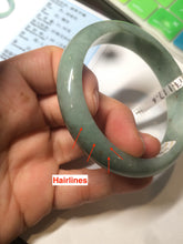 Load image into Gallery viewer, 56.2 mm certificated Type A 100% Natural green/orange Jadeite Jade bangle AC54-6339