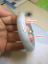 Load image into Gallery viewer, 57.8mm Certified Type A 100% Natural light green/brown Jadeite Jade bangle Z81-5732