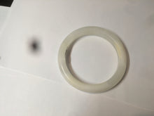Load image into Gallery viewer, 54.4mm certified 100% Natural white/beige nephrite Jade bangle HE48-7870
