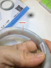 Load image into Gallery viewer, 58.5mm Certified Type A 100% Natural light green/red jadeite jade bangle AD3-3048